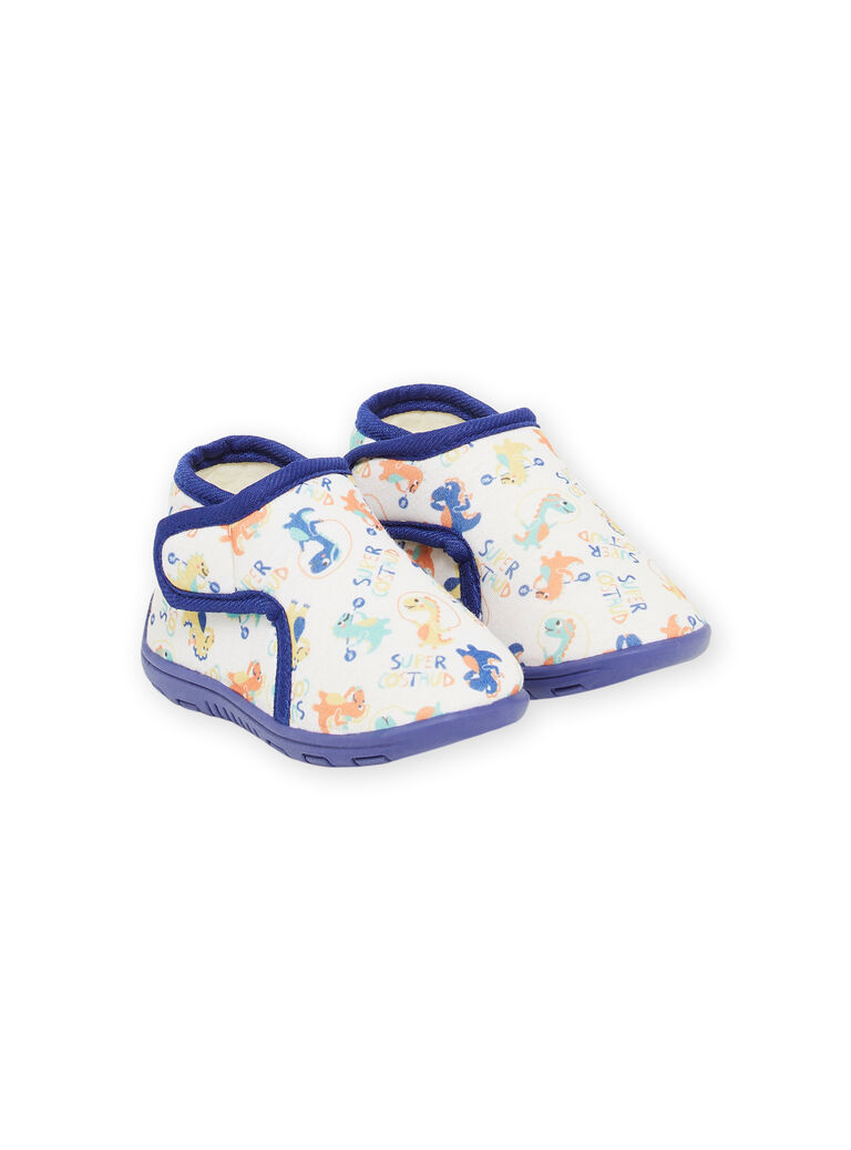 Unbleached booties with dinosaur print RUPANTCOSTO / 23KK3841D0A001