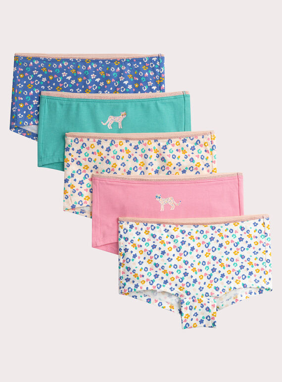 Set of 5 fancy shorties for girls  VEFAHOTSEM1 / 24WH1184SHY001