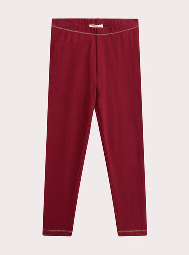 Red leggings for girls  VYAJOLEG4 / 24WI01G1CALF529