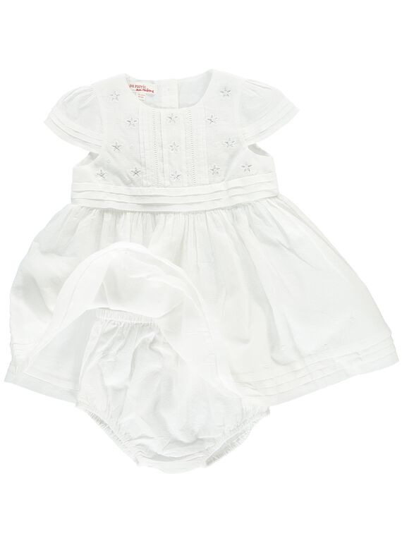 Baby girls' formal dress and bloomers CICEROB3 / 18SG09M3ROBA001