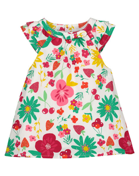 Baby girls' poplin dress FIYEROB2 / 19SG09M2ROB000