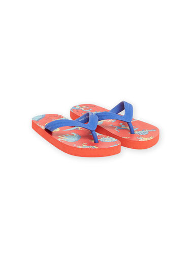 Blue and red beach flip flops boy NOTONGDINO / 22KK3683D01C201