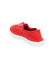 Red canvas tennis shoes child boy NOTOILCIERO / 22KK3693D16050