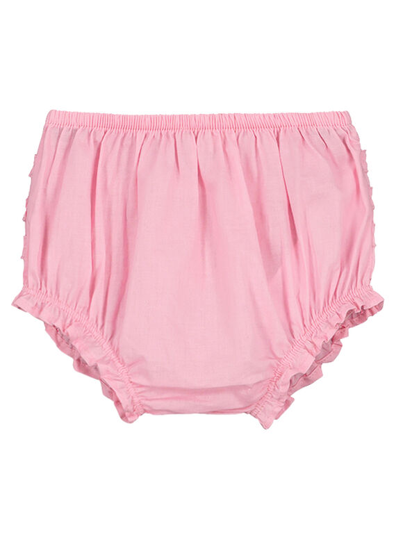 Baby girls' pink bloomers FIJOBLOO7 / 19SG09G2BLRD303