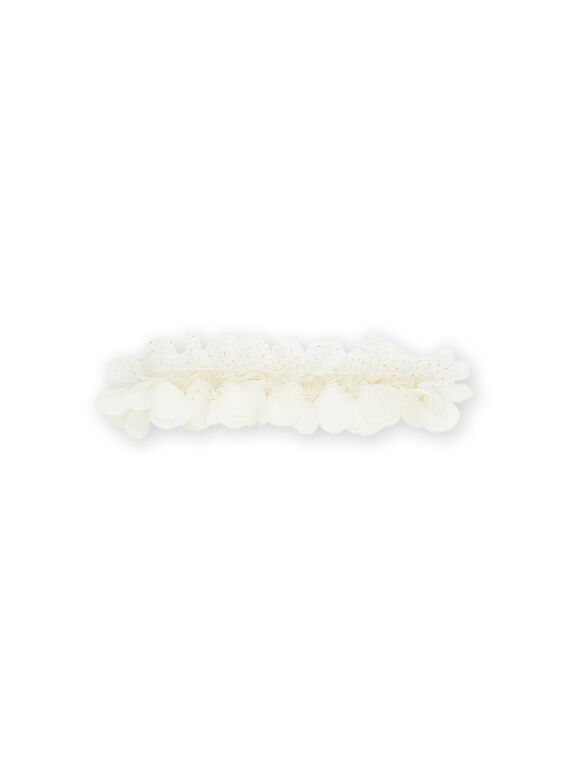 White headband with 3D flowers RYAJOSERR6 / 23SI01B1TET000