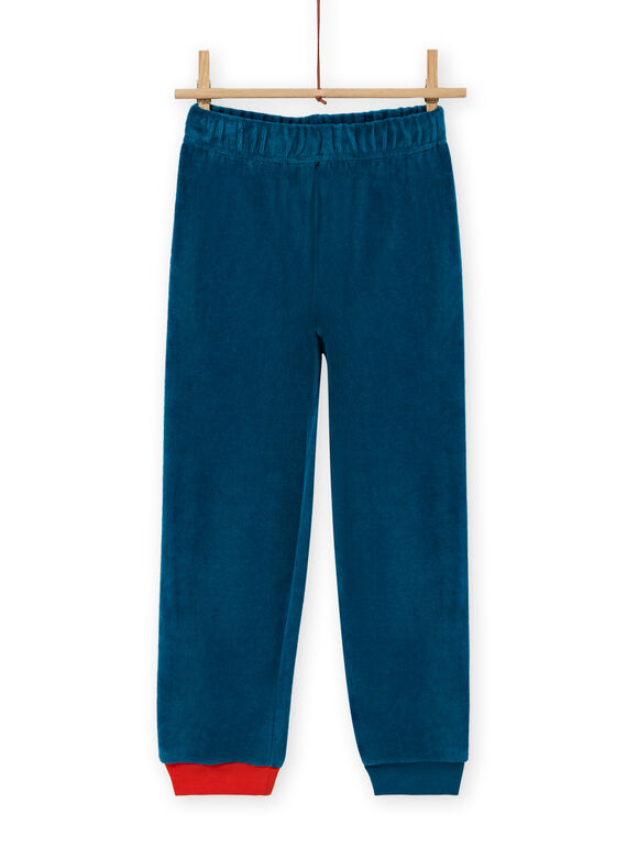 Blue phosphorescent pyjama set with crocodile pattern for boys MEGOPYJVER / 21WH1231PYJC225