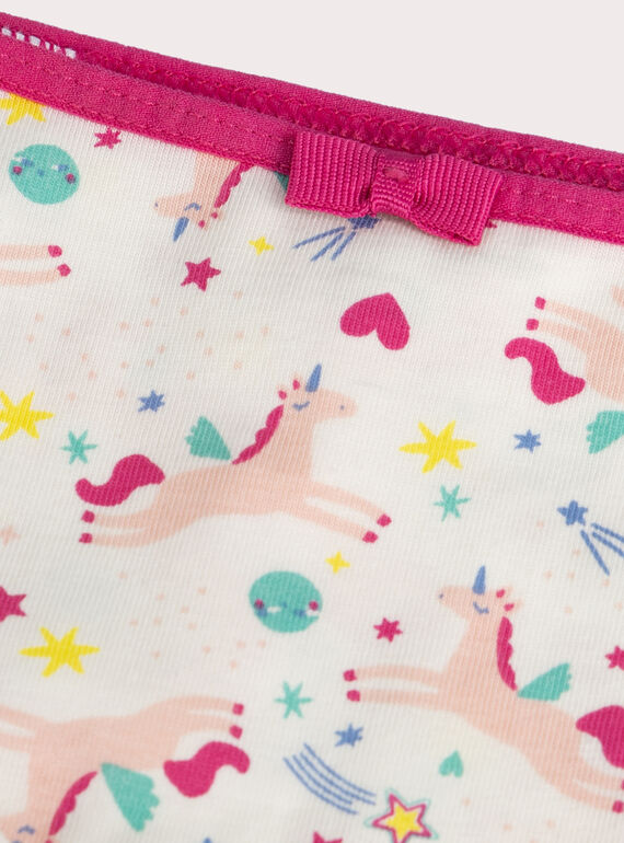 Set of 3 fancy print shorty for girls  VEFAHOTUNI / 24WH1183SHY001