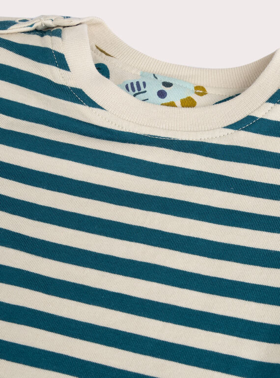 Reversible long-sleeved T-shirt for baby boy  VUKLITEE1 / 24WG1041TML811