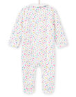 Baby girl fancy print romper with claudine collar MEFIGRENUI / 21WH1395GRE001