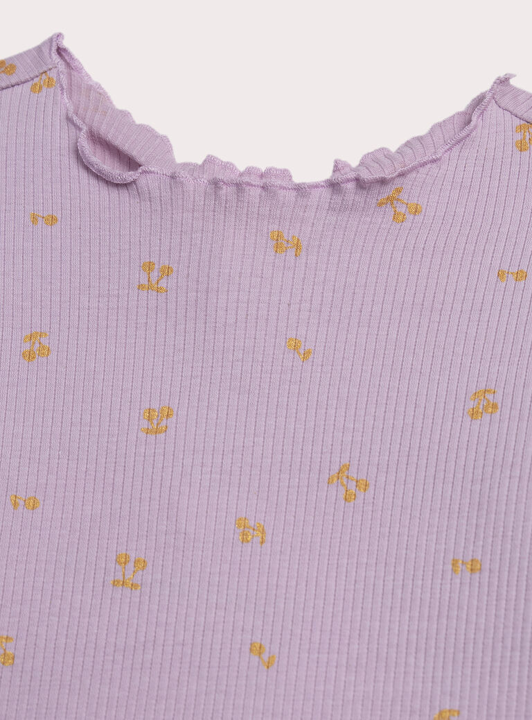 Purple TEE SHIRT LS XAJOTEE6 / 25W901F1TMLH707