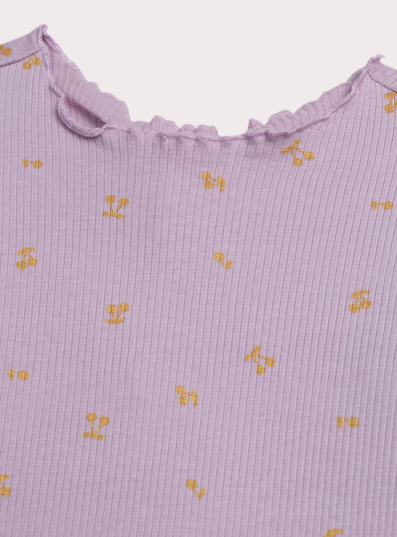 Purple TEE SHIRT LS XAJOTEE6 / 25W901F1TMLH707