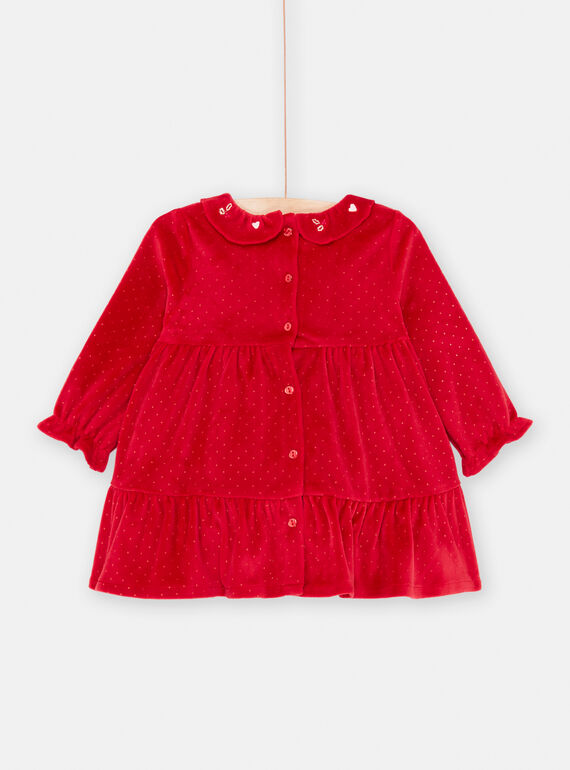 Baby Girl Red Party Dress SIWAYROB1 / 23WG09S2ROBF529