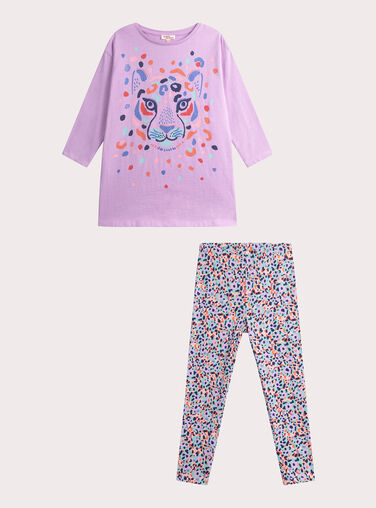 Girls' violet nightdress WEFACHUPAN / 25SH1191CHN320