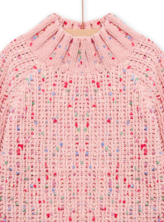 Child girl pink knit sweater MASAUPULL / 21W901P1PUL303