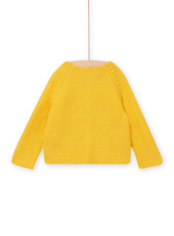 Baby girl mimosa yellow cardigan NILUCAR / 22SG09P1CARB105