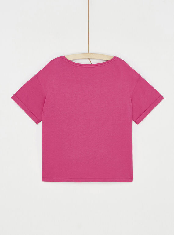 Fuchsia t-shirt with dog animation SALINTI1 / 23W901H2TEE304