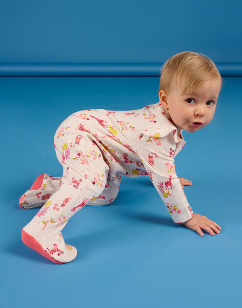 Flower print sleep suit REFIGREFLE / 23SH13D5GRE001