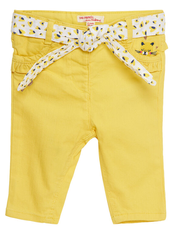 Sunny yellow pants JITROPAN / 20SG09F1PAN102
