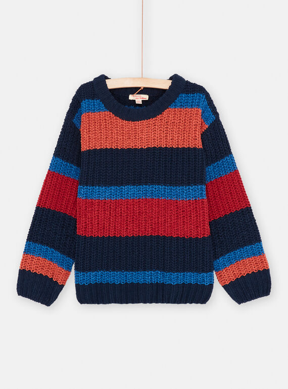 Boy's multicolored striped sweater SOJOPUL1 / 23W902M3GIL705