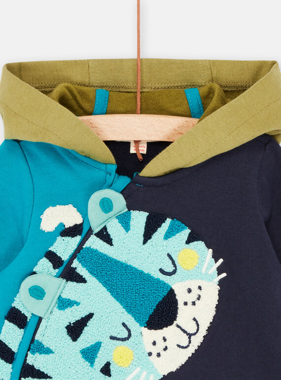 Baby boy's tricolour cardigan SUDUGIL / 23WG10P1GILC203