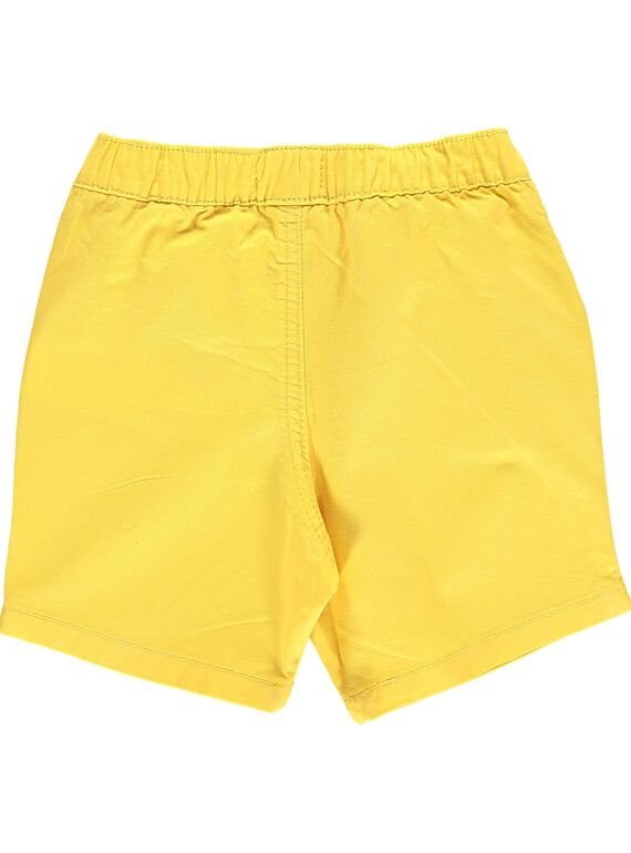 Baby boys' yellow shorts CUJOBER7 / 18SG10S1BER106