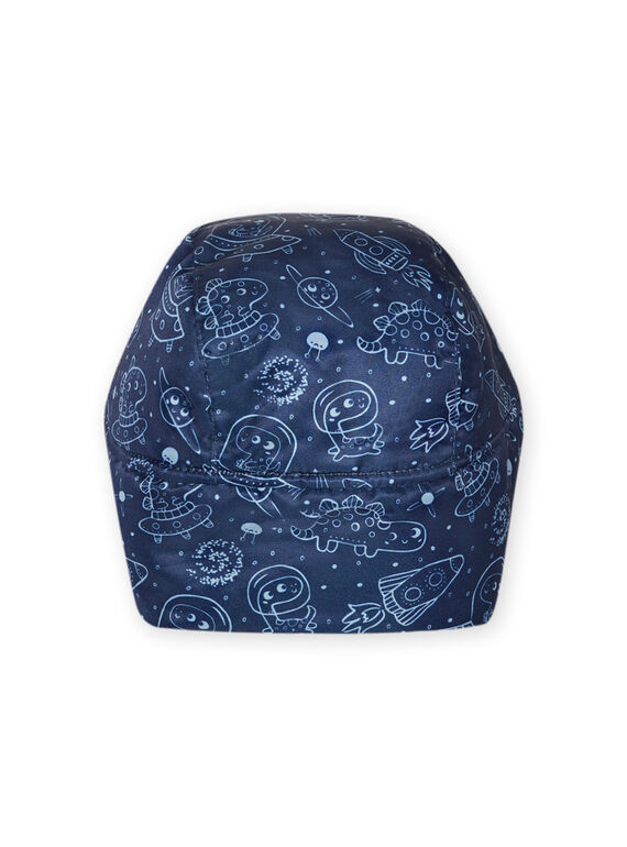 Baby boy's night blue space print chapka MYUPLACHA / 21WI1064BONC243