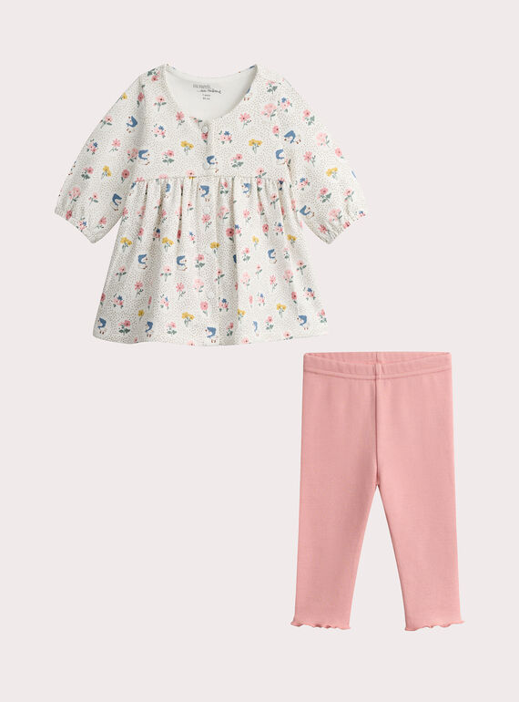 Baby girl dress and leggings set  VOU1ENS4 / 24WF03C1ENS001