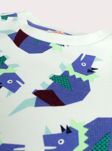 Printed pajamas in filled fleece for boys  VEGOPYJZOR / 24WH129APYJ213