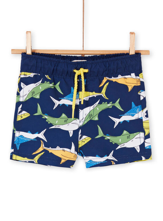 Baby boy navy blue swim shorts LYUMER1EX1 / 21SI10DFMAI070