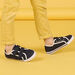 Navy blue and white sneakers child boy