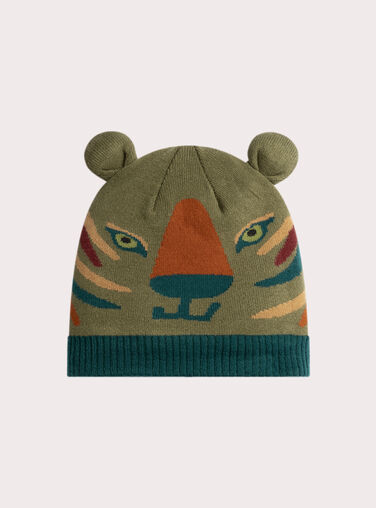  Green tiger animation hat for boys  VYOGROBON1 / 24WI02M1BON604