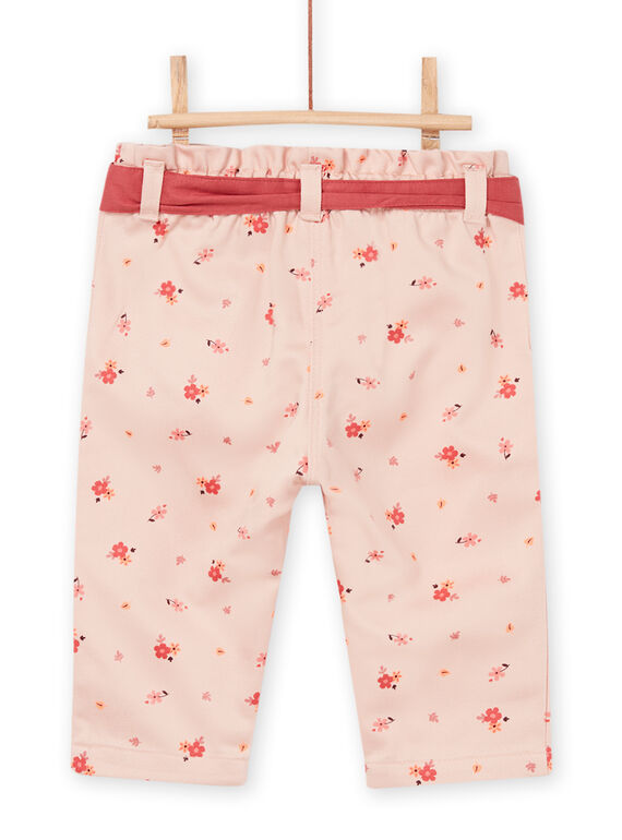 Printed pants with removable contrasting belt PIPRIPAN / 22WG09P1PAN811