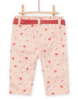 Printed pants with removable contrasting belt PIPRIPAN / 22WG09P1PAN811