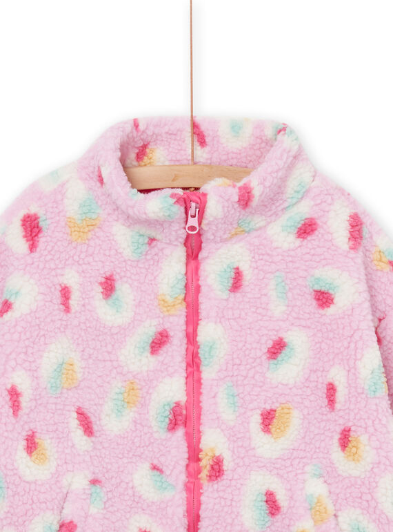 Fleece jacket with fancy print PARECAR1 / 22W901T1CAR320