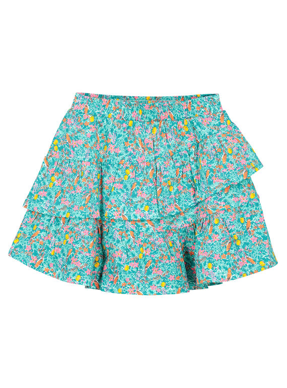 Girls' frilly skirt FACUJUP / 19S901N1JUP000