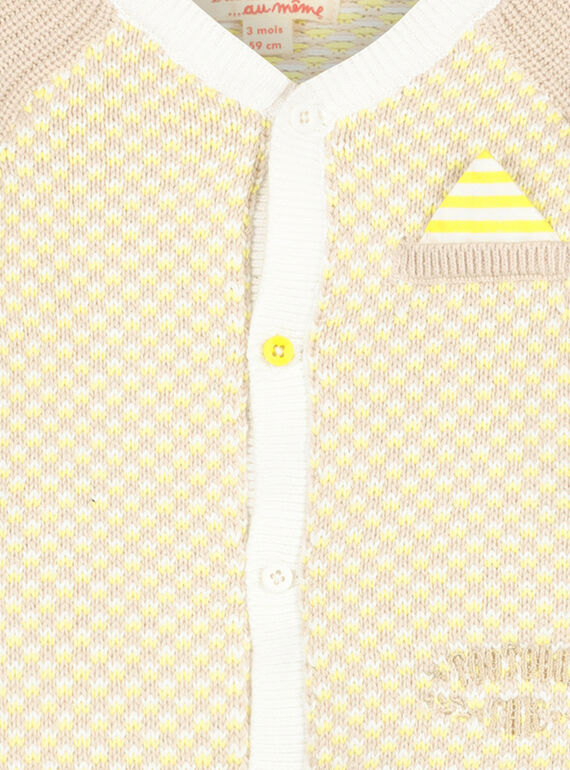 Baby boys' knit cardigan FUPOGIL / 19SG10C1GIL099
