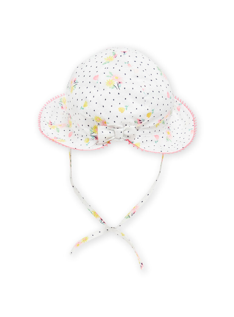 Baby girl ecru hat NYISOCHA2 / 22SI09Q2CHA001
