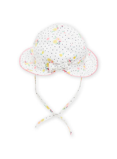 Baby girl ecru hat NYISOCHA2 / 22SI09Q2CHA001
