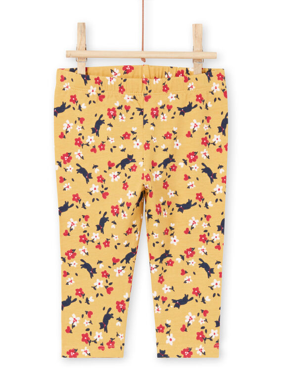 Baby Girl's Red and Yellow Floral Legging MYIMIXLEG / 21WI09J1CALB106