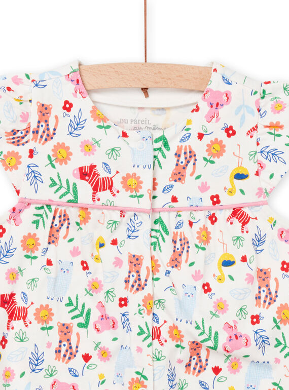 Baby girl's fancy print jumpsuit NEFIGREANI / 22SH13H4GRE001