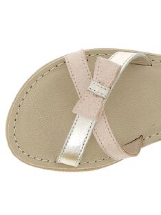 Girls' leather sandals CFSANDNOEU / 18SK35WJD0E954