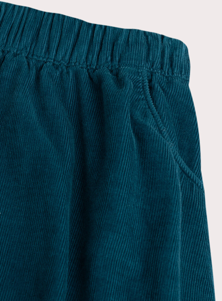 Reversible velvet pants for baby girl  VIKLIPAN1 / 24WG0942PANC217