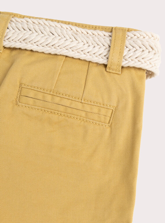 Yellow Bermuda shorts  WOMENBER1 / 25S90221BERB106