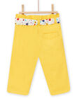 Yellow pants baby girl NILUPAN / 22SG09P1PANB105