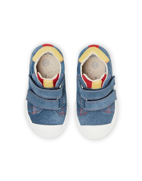 Baby boy azure, yellow and red sneakers NUBASARTHUR / 22KK3831D3FC201