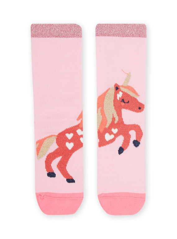 Child girl pastel pink socks NYAVICHO / 22SI01M1SOQD326