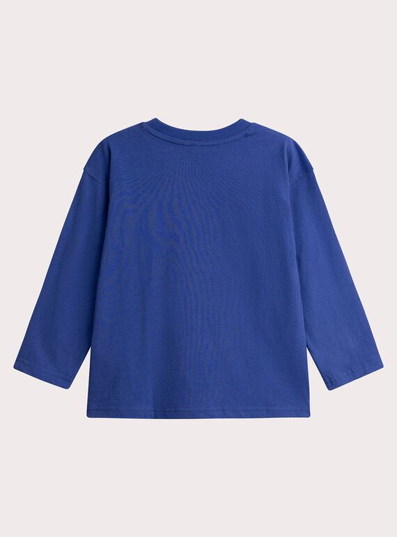 Blue electric animal animation T-shirt for boys  VOROTEE4 / 24W902P3TML217