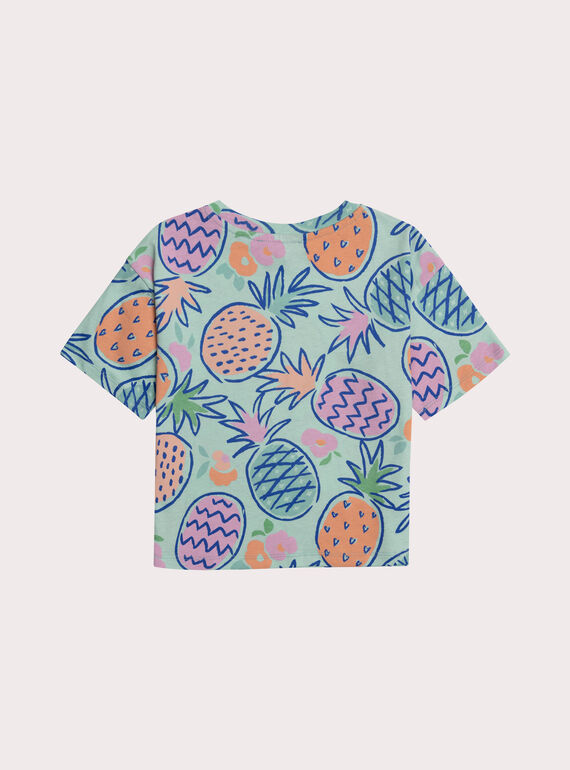 Pale turquoise TEE SHIRT SS WAJOTI4 / 25S901L3TMC203