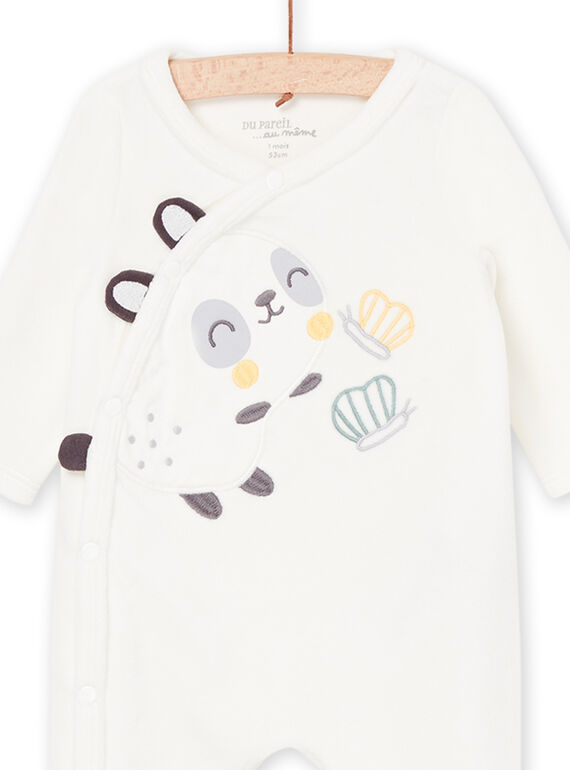 Rabbit and butterfly sleep suit POU2GRE3 / 22WF0591GRE001