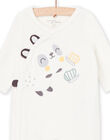 Rabbit and butterfly sleep suit POU2GRE3 / 22WF0591GRE001